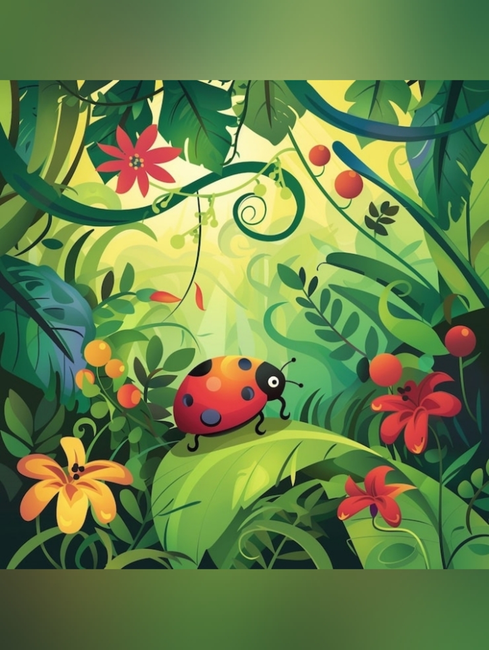 Colorful Ladybug Custom Fridge Magnet Home Office Kitchen Decor